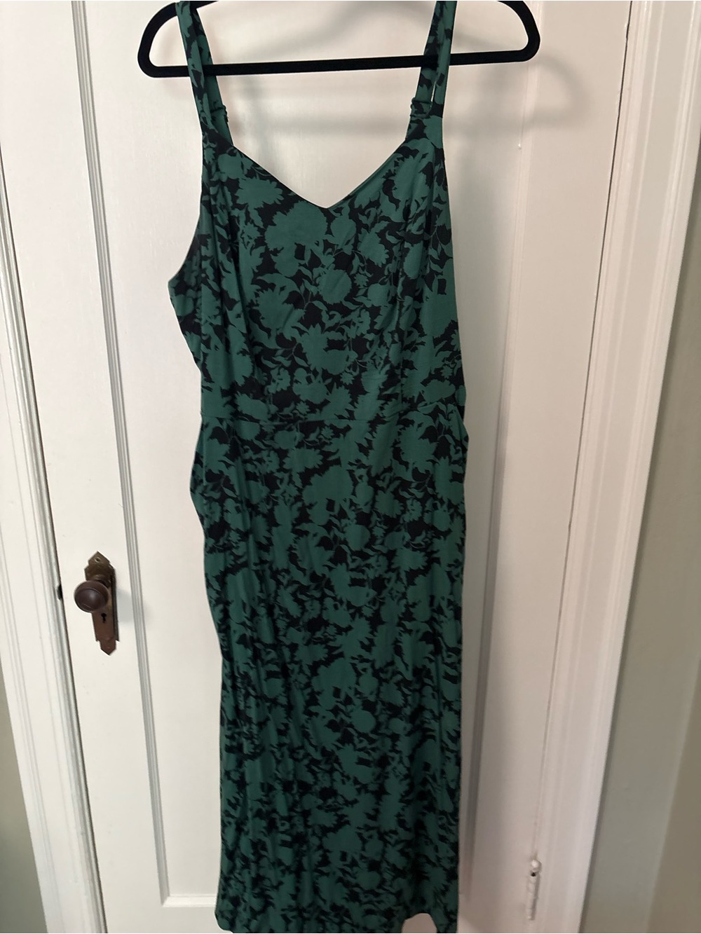 41 Hawthorn Green Floral Maxi Slip Dress